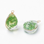 Внутренние подвески из цветочного стекла GLAA-K036-C01-NF
