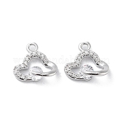 Латунные микропаве прозрачные кубические циркониевые подвески KK-F871-41P