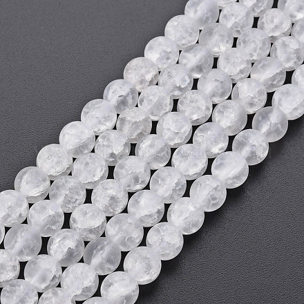 Стеклянные бусины кракле GLAA-S192-D-007A-1