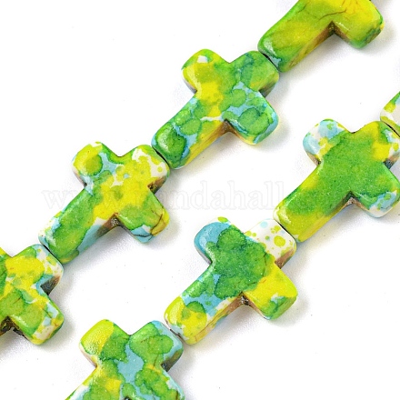 Синтетические бирюзовые бусины G-H060-01C-1