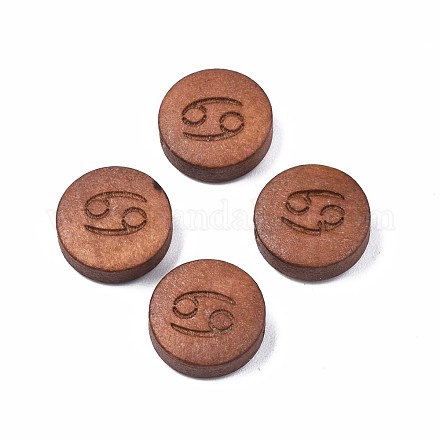 Деревянные бусины с лазерной гравировкой WOOD-S053-53G-1