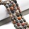 Natural Ocean Jasper Beads Strands, Faceted, Flat Round, 6~7.5x4~5.5mm, Hole: 0.8~1mm, about 56~70pcs/strand, 15.31~16.10 inch(38.9~40.9cm)