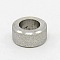 Tarnish Resistant 304 Stainless Steel Large Hole Column Textured Beads, Stainless Steel Color, 10x5mm, Hole: 6mm