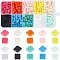 SUNNYCLUE 1 Box 800Pcs 2 Hole Tila Beads Acrylic Flat Square Beads Opaque Macron Colour Small Cute Seed Bead for Jewelry Making DIY Crafts Supplies Beading Bracelet Necklace Women Adults Beginner