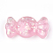 Resin Cabochons, with Shell Chip, Candy, Pink, 30.5x15.5x8mm