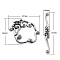 Alloy Toggle Clasps, Cadmium Free & Lead Free & Nickel Free, Antique Silver, Flower: 24x27x2mm, Bar: 41x6x2mm, Hole: 1.5mm