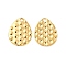 Ion Plating(IP) 304 Stainless Steel Pendants, Teardrop Charm, Real 18K Gold Plated, 18.5x14x1mm, Hole: 1.6mm