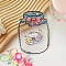 Cartoon Bottle Plastic Zip Lock Bags, Top Seal Reusable Bags for Candy Storage, Blue, 17x13cm, Unilateral Thickness: 5.5 Mil(0.14mm)