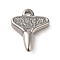 Non-Tarnish 304 Stainless Steel Pendants, Hammer Charms, Stainless Steel Color, 12.5x10x3mm, Hole: 1.5mm