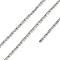 Tarnish Resistant 304 Stainless Steel Rectangle Link Chains, Welded, with Card Paper, Stainless Steel Color, 1.2x0.6x0.6mm, about 10m/card