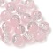 Two Tone Resin Beads, Round, with Glitter Powder, Pink, 8mm, Hole: 1.8mm
