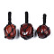 Natural Red Agate Pendants, with Woven TaiWan Nylon Thread, Nuggets, 40~60x20~27x12~24mm, Hole: 10~16mm