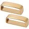 BENECREAT 2Pcs Belt Loop Keeper, Brass Belt Loop replacement (38-40mm) Men's Belt Buckle Accessories for Belt Fixing