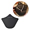 Paper Necklace Display Cards, Bust Shaped Jewelry Display Card for Necklace Showing, Black, 14x15.1x0.05cm