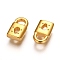 304 Stainless Steel Pendant, Padlock, Golden, 10x6x2.5mm, Hole: 2.5x3mm