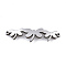 Non-Tarnish 304 Stainless Steel Link Connectors, Laser Cut, Dragonfly, Stainless Steel Color, 8.5x30.5x1.5mm, Hole: 1mm