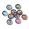 Glass Cabochons, Half Round/Dome, Sun, 12x4.5mm, 10pcs/set