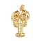 Brass Pendants, Lobster, with Jump Ring, Golden, 30.5x18.5x5.5mm, Hole: 3mm