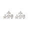 Non-Tarnish 201 Stainless Steel Pendants, Family, Stainless Steel Color, 16x19x1mm, Hole: 1.4mm