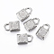 Tarnish Resistant 304 Stainless Steel Pendants, Padlock, Stainless Steel Color, 12x7.5x3mm, Hole: 3.5x3mm