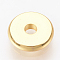 Brass Spacer Beads, Cadmium Free & Lead Free, Disc, Real 18K Gold Plated, 8x1.5mm, Hole: 2mm