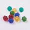 Handmade Lampwork Beads, Frosted, Lantern, Mixed Color, 8x7~8mm, Hole: 1.0~1.5mm