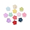 Transparent Glass Beads, Star, Baking Paint, Mixed Color, 10.5x11x5mm, Hole: 1mm