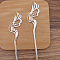 Fhoenix Alloy Hair Stick, Silver, 155x28mm