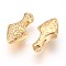 304 Stainless Steel Pendants, Ion Plating (IP), Arrow, Golden, 15x8x4.7mm, Hole: 1.8mm
