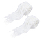 1.5M Fashion Faux Fur Trimming, with Cloth Band, Christmas Tree Ornament Accessories, White, 50mm