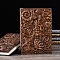 3D Embossed PU Leather Notebook, for School Office Supplies, A5 Ocean Theme Pattern Journal, Red Copper, 215x145mm