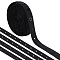 MAYJOYDIY 9Yards Black Button Polyester Snap Tape 0.67inch Wide Sewing Fastener Snap Tape Trim Plastic Press Stud Ribbon Crafting Replacement for DIY Clothes Accessories