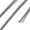 Braided Stainless Steel Cord, for DIY Craft, Textured Round, Dark Gray, 3mm, about 32.81 Feet(10m)/Roll