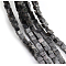 Natural Larvikite Beads Strands, Cube, 4~4.5x4~4.5x4~4.5mm, Hole: 0.8mm, about 90pcs/strand, 15.20~15.35 inch(38.6~39cm)