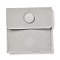 Square Velvet Jewelry Bags, with Snap Fastener, Gainsboro, 6.7~7.3x6.7~7.3x0.95cm