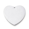 Tarnish Resistant 304 Stainless Steel Pendants, Manual Polishing, Stamping Blank Tag, Laser Cut, Heart, Stainless Steel Color, 19.2x20x0.8mm, Hole: 1.2mm