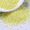 MIYUKI Delica Beads, Cylinder, Japanese Seed Beads, 11/0, (DB1873) Silk Inside Dyed Citron AB, 1.3x1.6mm, Hole: 0.8mm, about 100000pcs/500g