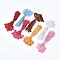 Polyester Cord with Seal Tag, Plastic Hang Tag Fasteners, Mixed Color, 185~195x1mm, about 850pcs/bag