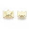 Brass Cabochons, Fit Floating Locket Charms, Star, Real 16K Gold Plated, 5.5x7x2.5mm