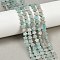 Natural Amazonite Beads Strands, Plum Blossom, 6~6.5x6x2.5mm, Hole: 0.8mm, about 60~63pcs/strand, 14.37~14.84''(36.5~37.7cm)