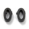 304 Stainless Steel Charms, Alphabet, Electrophoresis Black, Letter.O, 8x5x3mm, Hole: 1.8mm