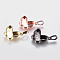 Brass Pendant Cabochon Settings, Plain Edge Bezel Cups, Long-Lasting Plated, Butterfly, Mixed Color, 13x18.5x3.5mm, Hole: 3x5mm, Tray: 14x5.5mm