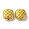 304 Stainless Steel Beads, Square, Golden, 14x14x8mm, Hole: 1.2mm