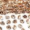 Preciosa® MAXIMA Crystal Fancy Stones, Czech Crystal, 435 34 222 Octagon, Dura Foiling, 90300 Light Peach, 10x8mm