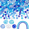 5 Strands 5 Style Electroplate Glass Beads Strands, Faceted, Rondelle, Transparent & AB Color Plated & Opaque, Mixed Color, 4x3mm, Hole: 0.4mm, about 123~127pcs/strand, 16.5~16.9 inch(42~43cm), 1 strand/style