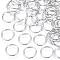 Platinum Plated Brass Open Jump Rings, Cadmium Free & Nickel Free & Lead Free, 18 Gauge, 10x1mm, Inner Diameter: 8mm, about 52pcs/10g