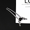 Heart Alloy Hair Sticks, Hair Accessories for Women & Girls, Antique Silver, 116x45mm