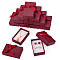 Cardboard Jewelry Boxes, for Jewelry Gift Packaging, Rectangle with Bowknot, Dark Red, 8.3x5.3x2.4cm