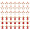 DICOSMETIC 60Pcs 2 Colors Angel Wing Pendant Bead Angel Charm with Rhinestones Alloy Enamel Angel Charm Dangle Charm Supplies for DIY Bracelets Necklace Jewelry Craft Making, Hole: 2mm