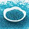 TOHO Japanese Seed Beads, Round, 11/0 , (23BDA) Green Aqua Silver Lined, 2x1.5mm, Hole: 0.5mm, about 42000pcs/pound